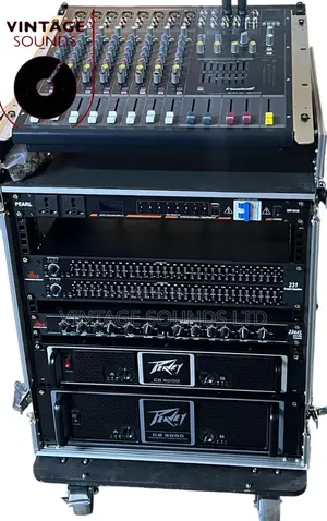 Rack 10u 8000watts Dj Church Pa System / Machines Set