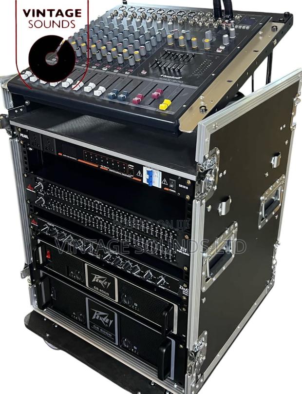 Rack 10u 8000watts Dj Church Pa System / Machines Set