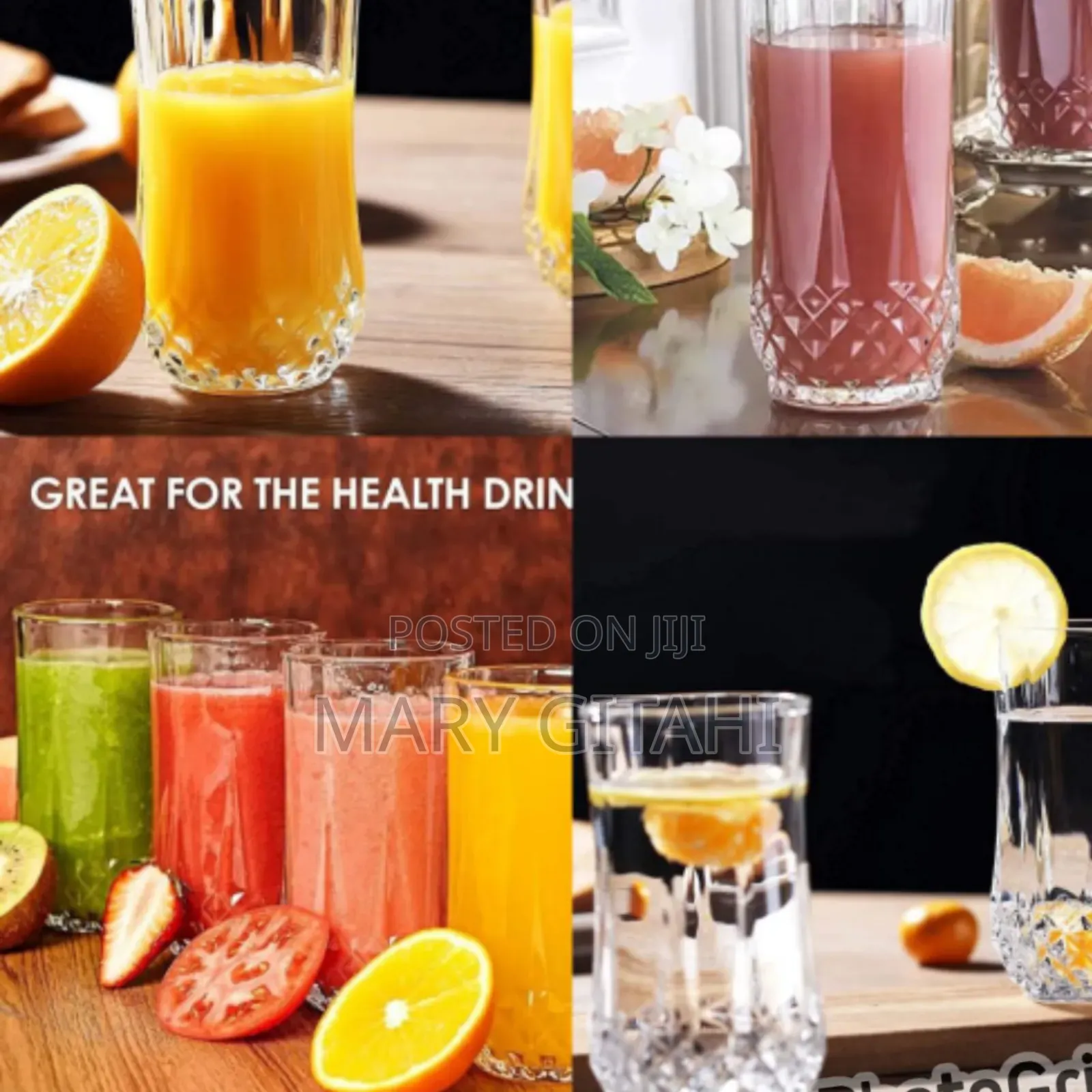 Crystal Tall Glass*6,Pcs#