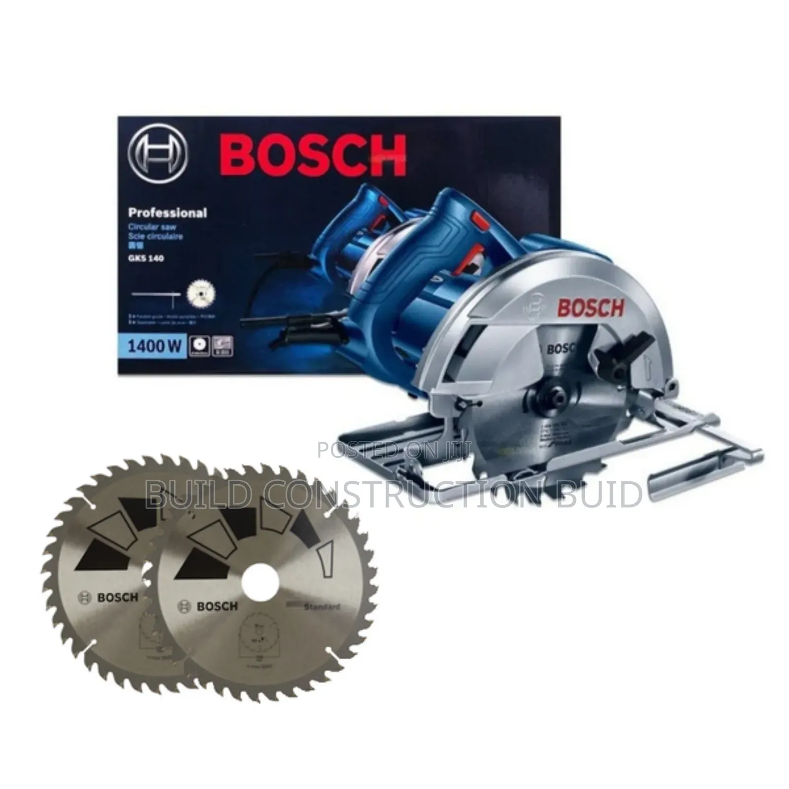 Bosch Professional Circular Saw GKS 140 + 2 Blades