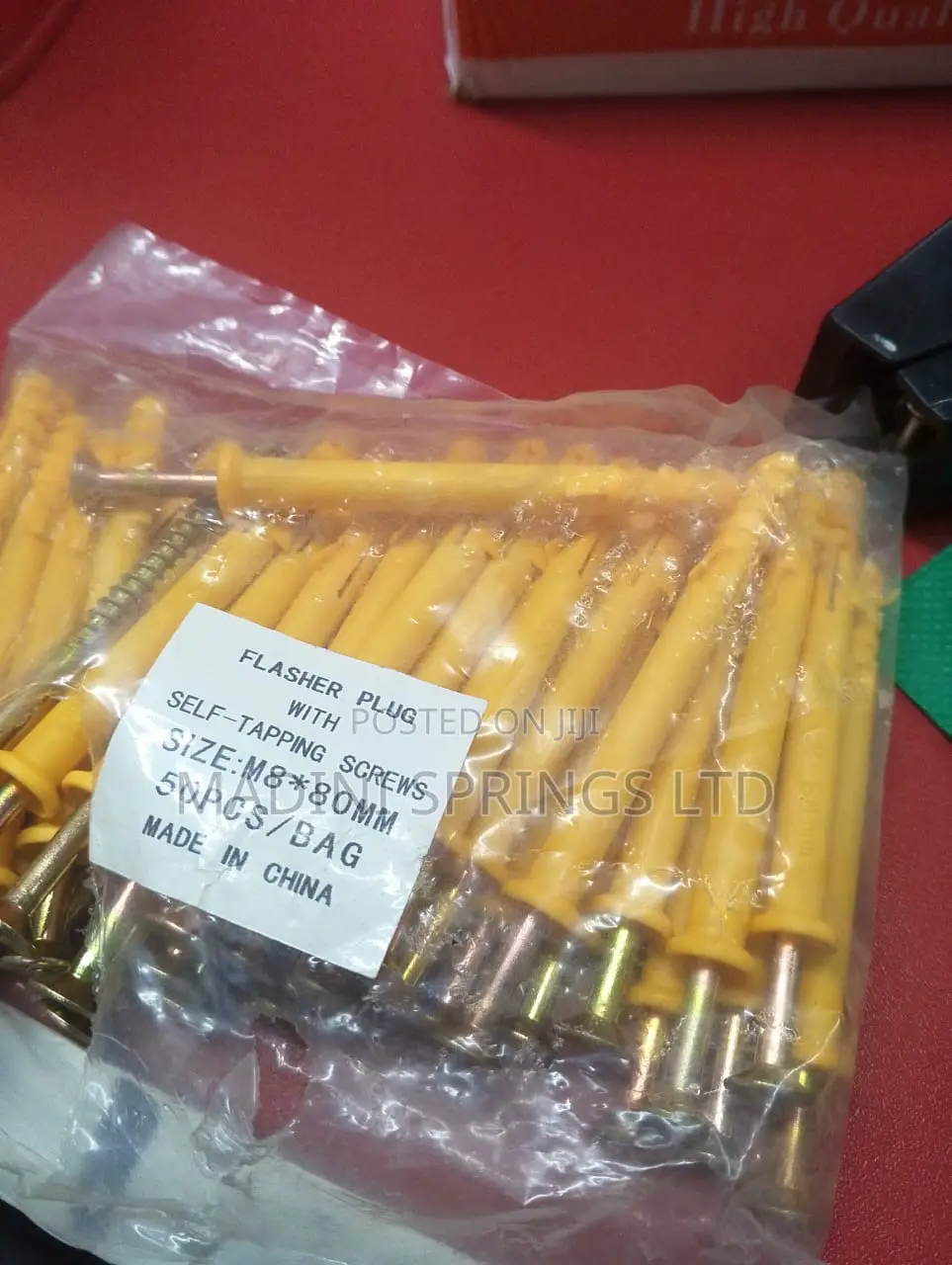 Wall Plug With Self Tapping Screw 8mx80mm(50pcs in a Pkt)