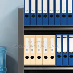 Cabinets:5-Tier Modern Steel Office File Rack -Adjustable