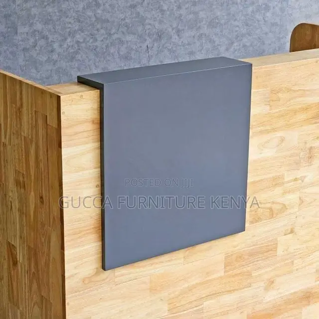 Office Furniture:1.8 Meter Reception Table With Natural Wood