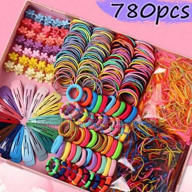 Girls Colorful Hair Bands Set Nylon Elastic