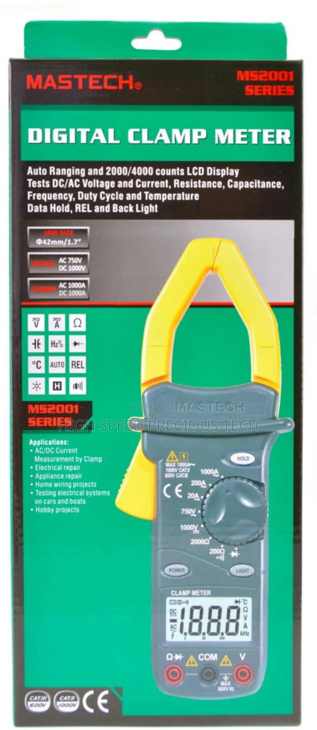 Mastech Clamp Meter Ms2001 - thumbnail 3