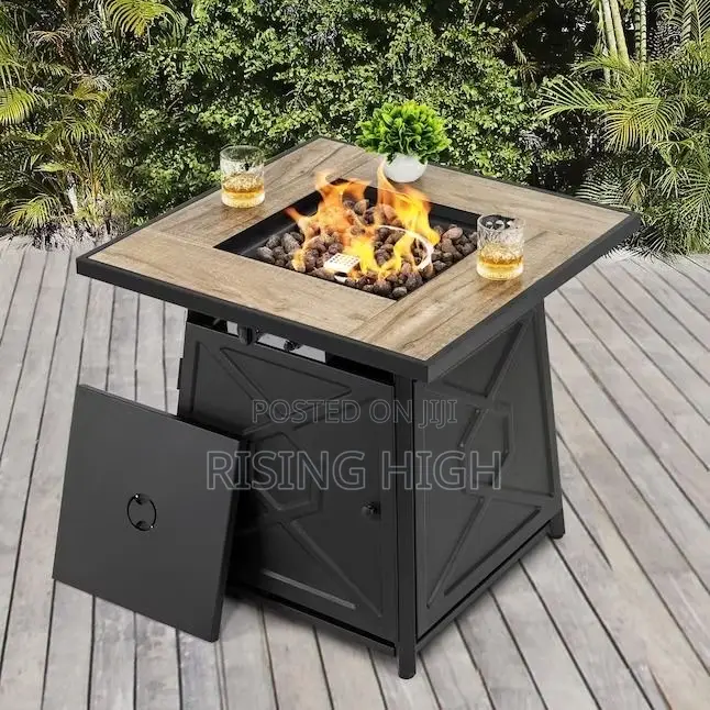 Warm Fire Pit Patio/ Heaters Tables.