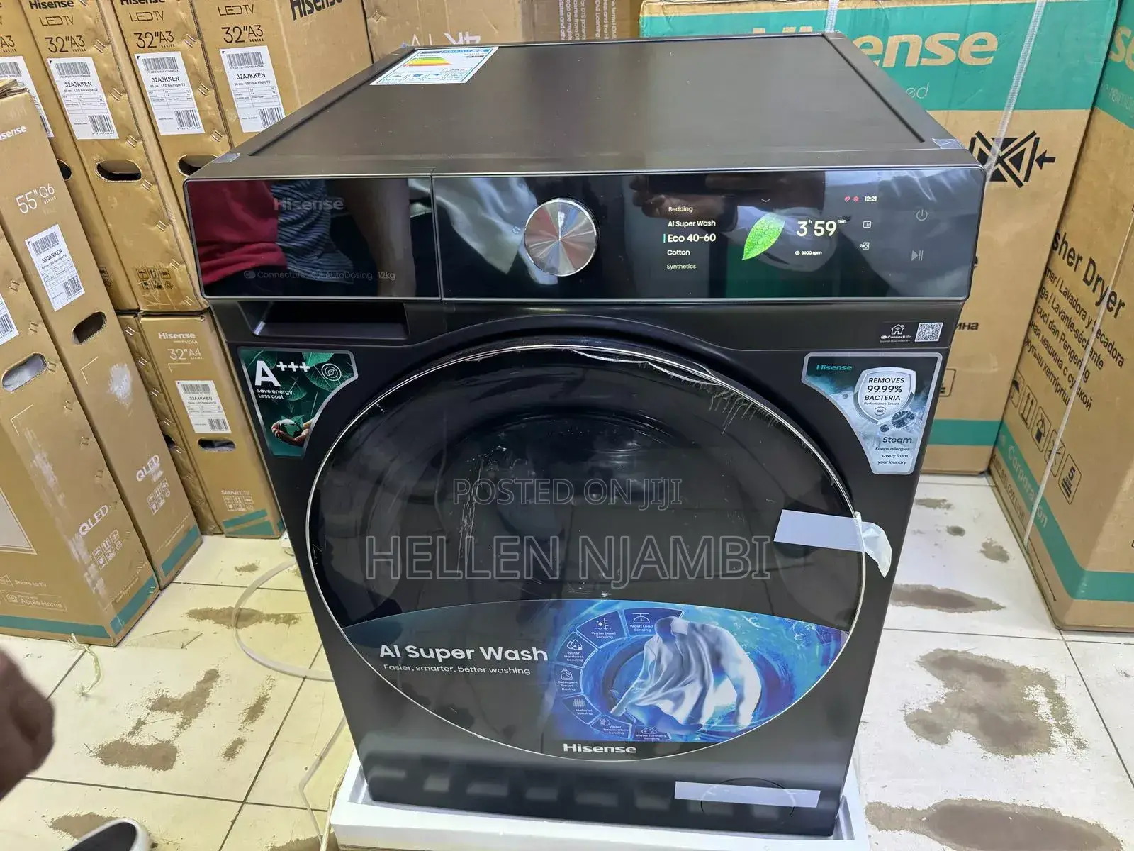 Hisense Smart Washing Machine
12kg. With Wifi