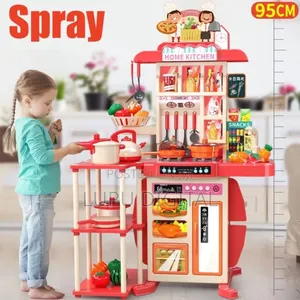 95cm Kids Kitchen Toy Pretend Play Set Cooking Toys