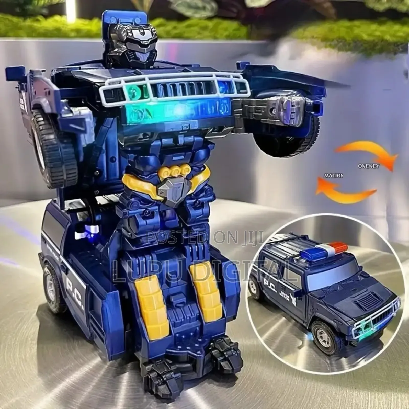 Transformable Robot Car Electric Battery Powered 360°