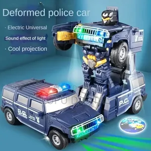 Transformable Robot Car Electric Battery Powered 360°
