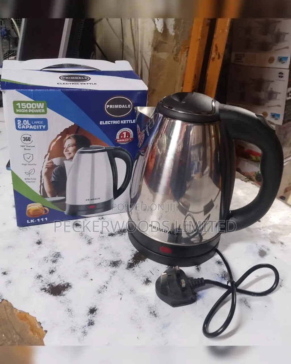 Primdale Stainless Steel Electric Kettle – 1.7l Capacity