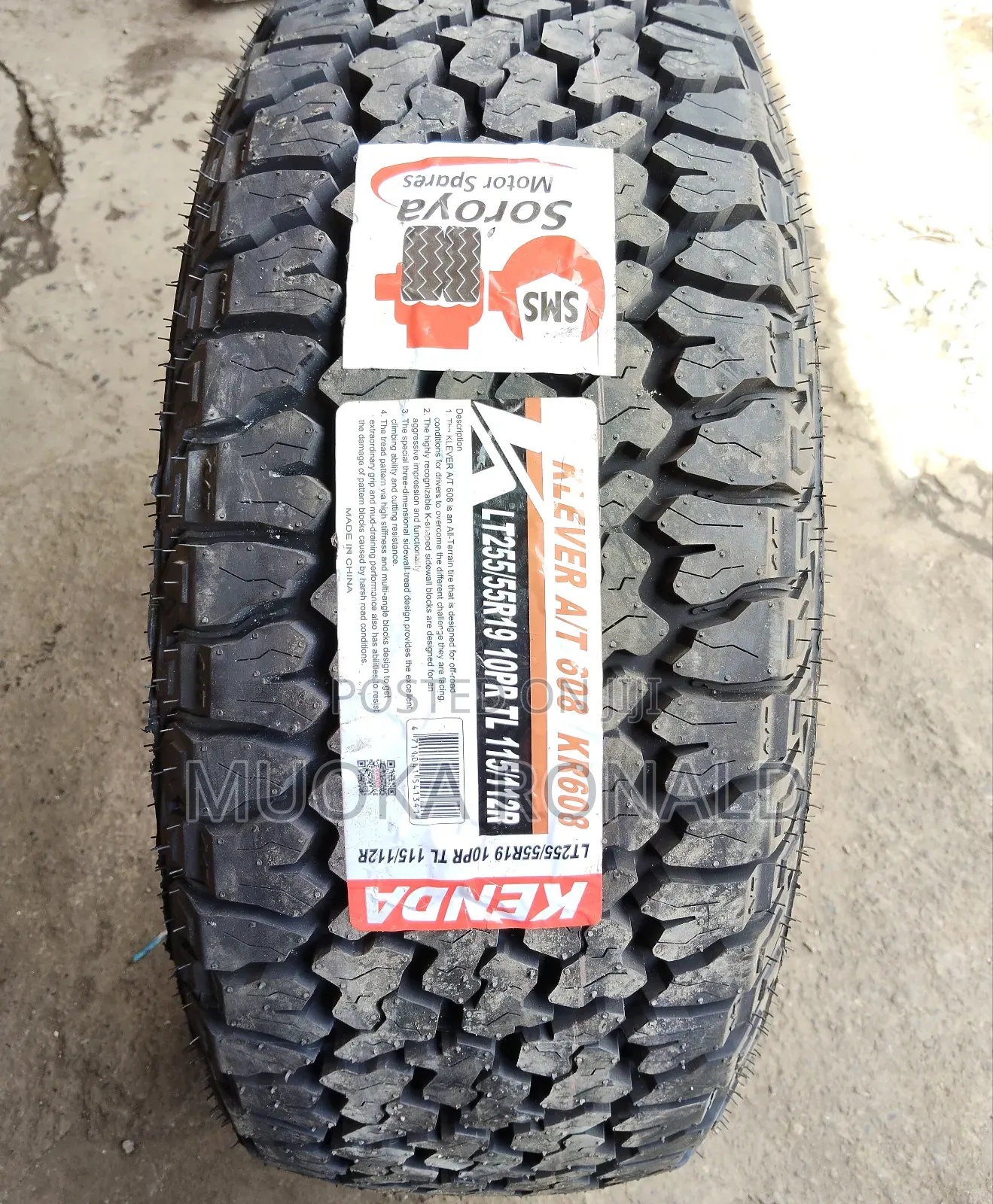 255/55r19 Kenda Tyre (Klever a/T 608