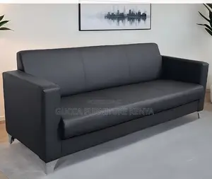 Office Sofa: Lobby Multi-Seater Modern Simple Leather Sofa