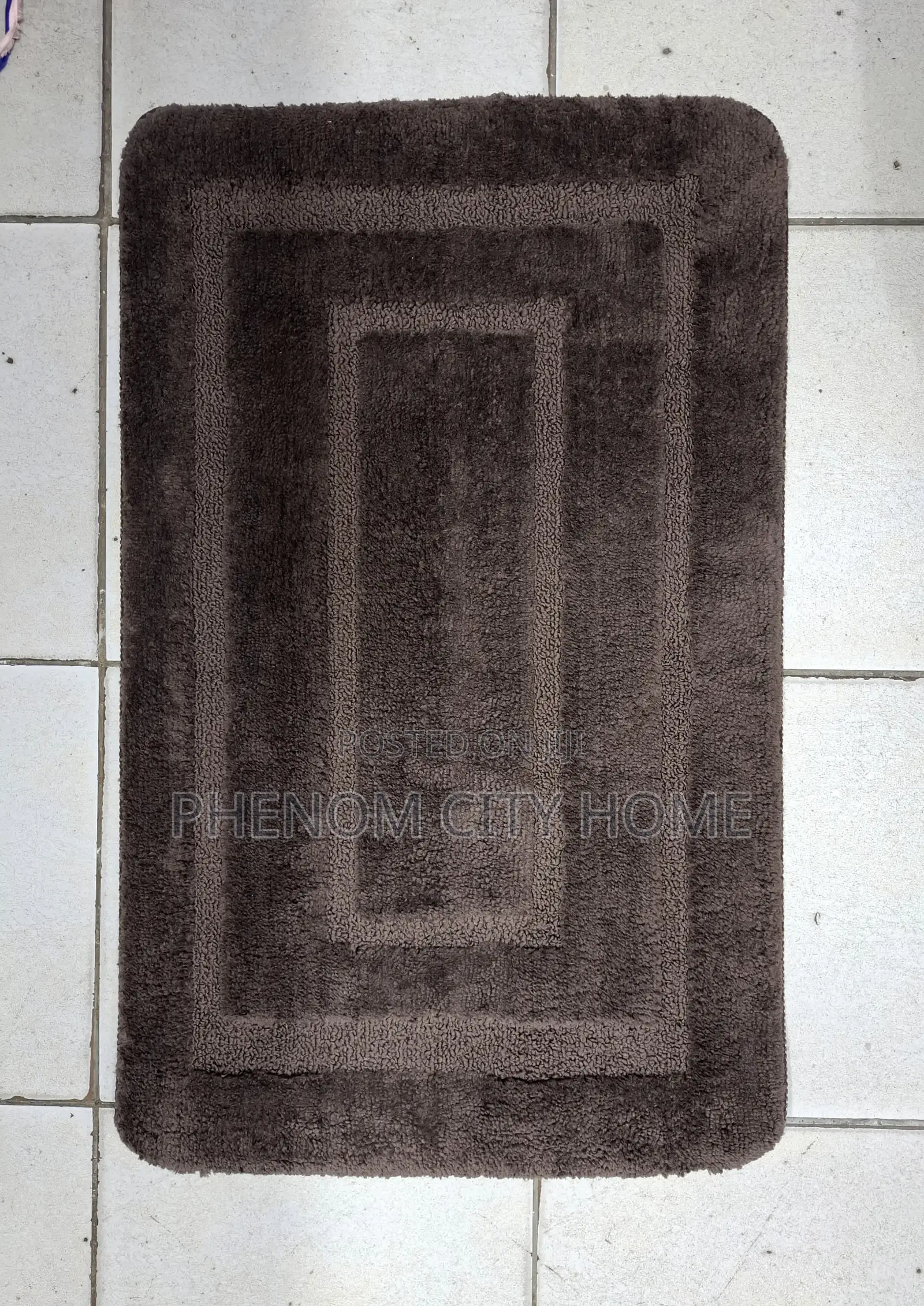 Fluffy Soft Smooth Flocking Mat With Rubber Bottom