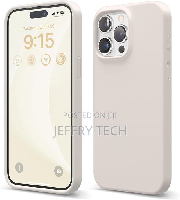 Elago Liquid Silicone iPhone 15 Pro Max Case With Lining - main view