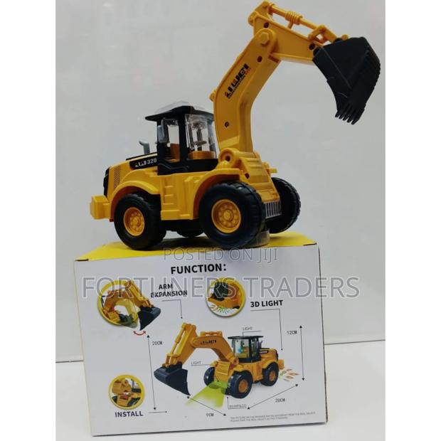 Excavator Toy Truck for Kids - main view
