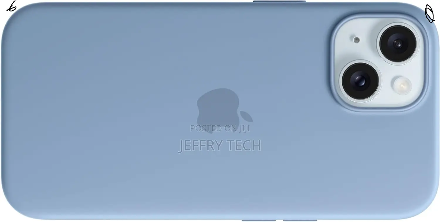 Oluluo Apple iPhone 15 Silicone Case - Winter Blue