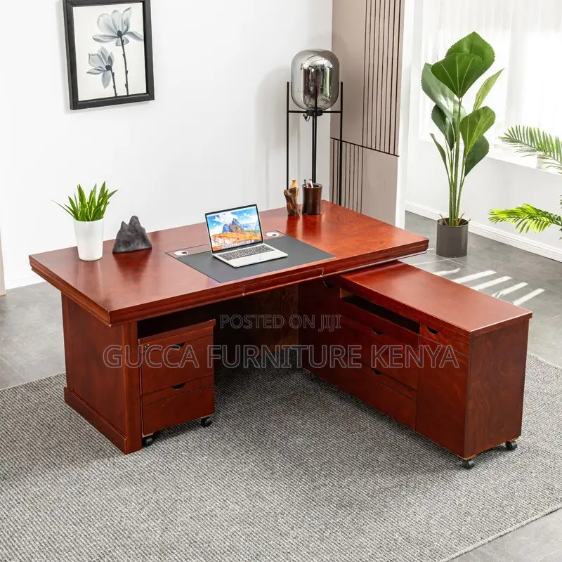 Office Desk:Office Senior Manager Mahogany Desk-140cm