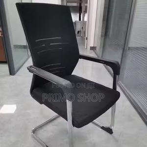 Office Chair; Exquisite Chrome Durable Office Chair - thumbnail 2