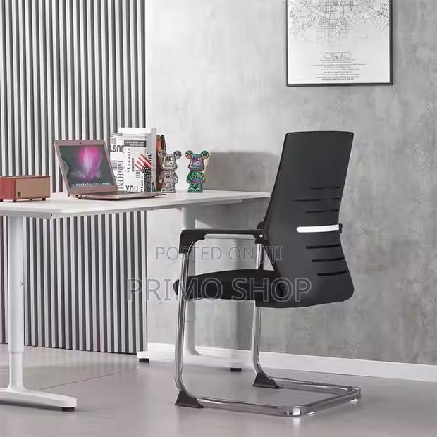 Office Chair; Exquisite Chrome Durable Office Chair - thumbnail 5