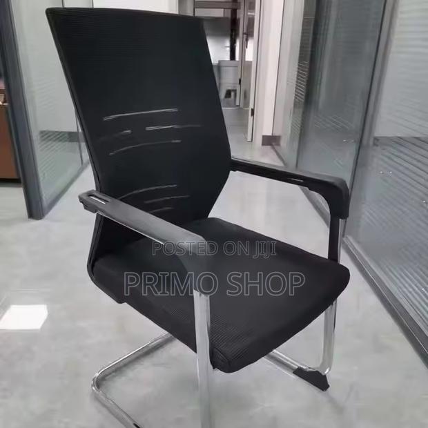 Office Chair; Exquisite Chrome Durable Office Chair - thumbnail 6