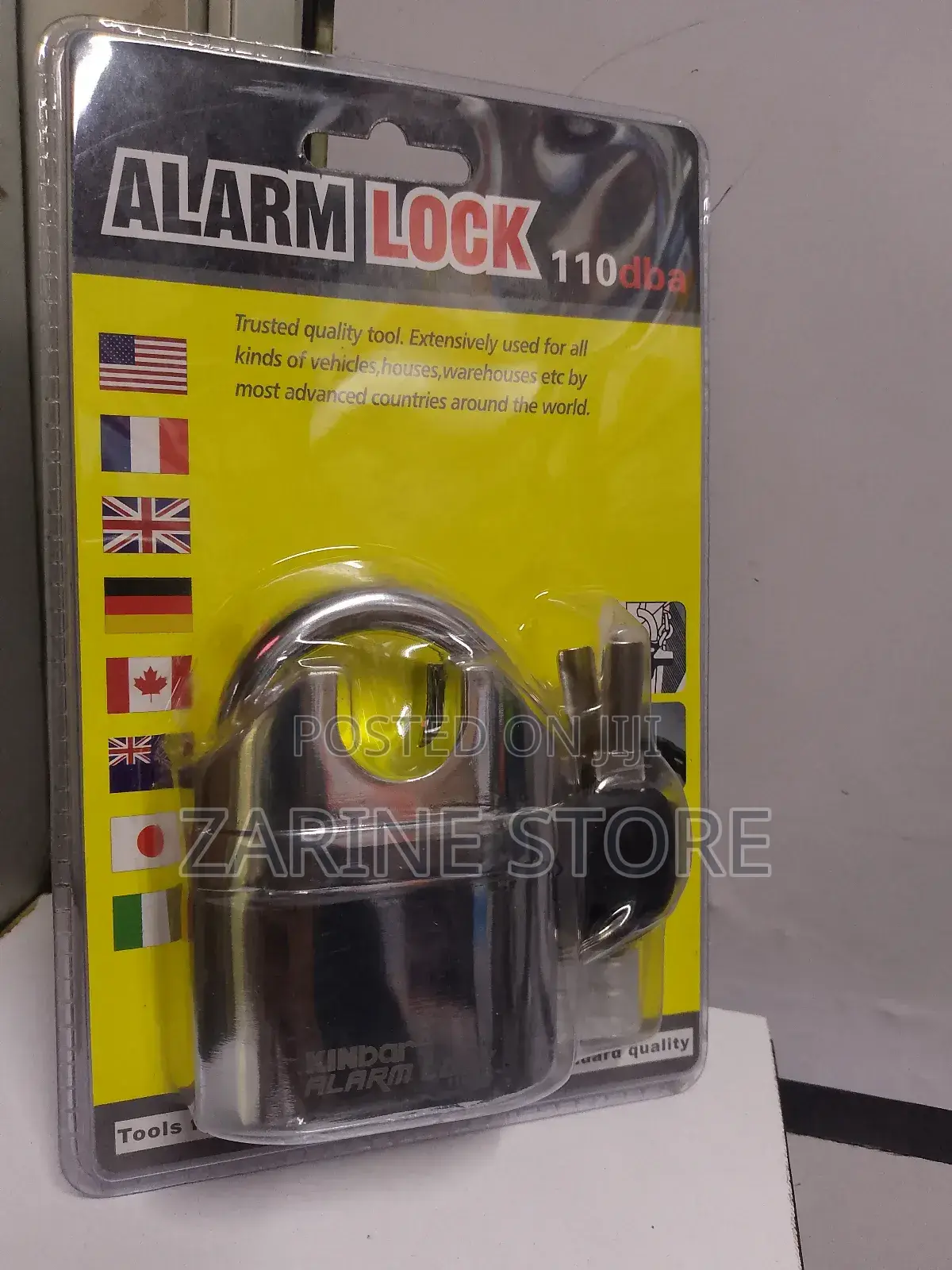 Kinbar Multipurpose Alarm Padlock Water Resistant.