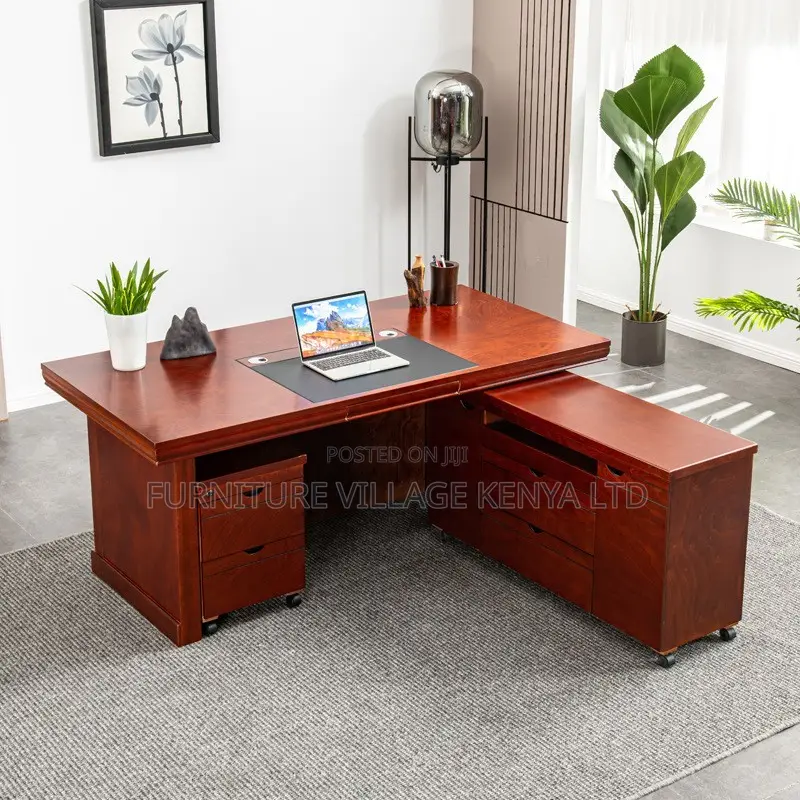 Office Furniture:140cm Prestige Mahogany Work Staff Desk