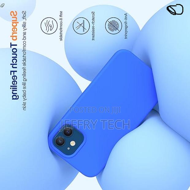 Miracase iPhone 12 Liquid Silicone Gel Rubber Case Blue - thumbnail 2
