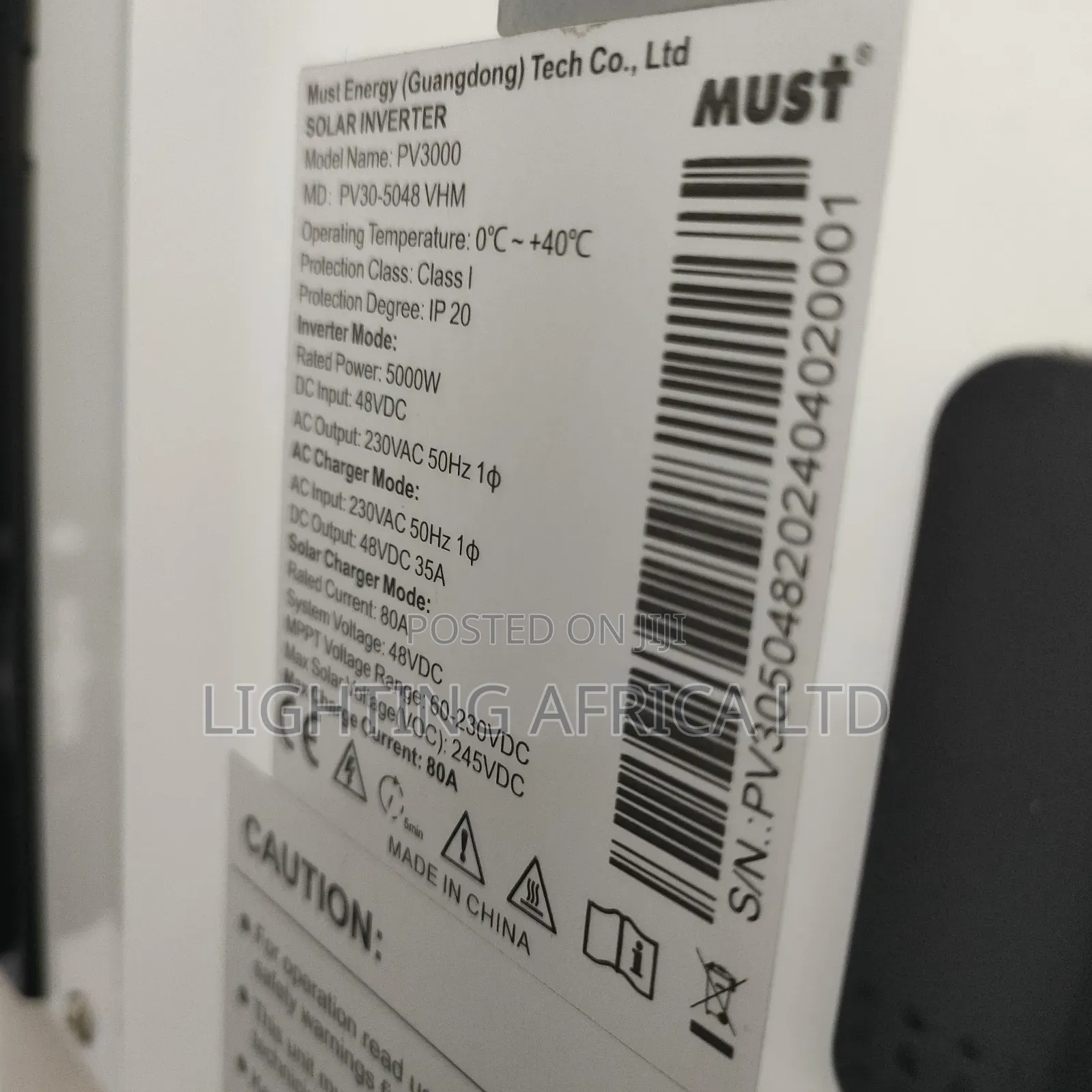 New Model 5.5kva/48v Must High Frequency Hybrid Solar Inverter