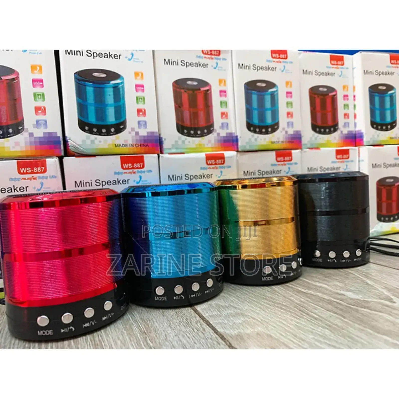 Ws-887 Mini Speaker With Bluetooth Connectivity and Usb