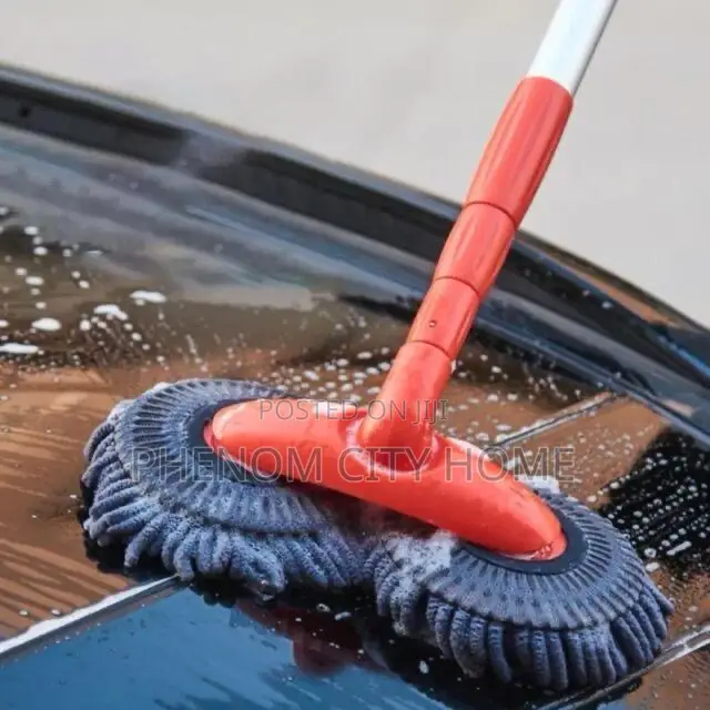 Double Headed Window Car Cleaning Brush Mop Long Handle