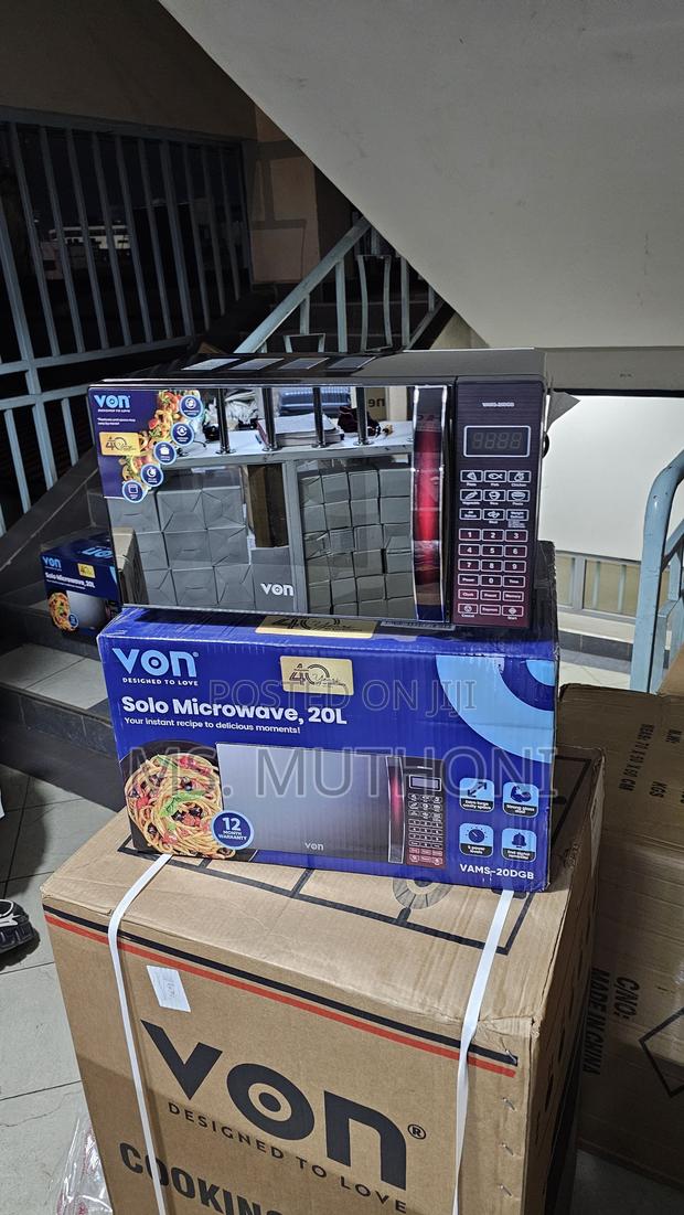 Von Vams-20dgb 20l Microwave Oven Solo - Black - thumbnail 4
