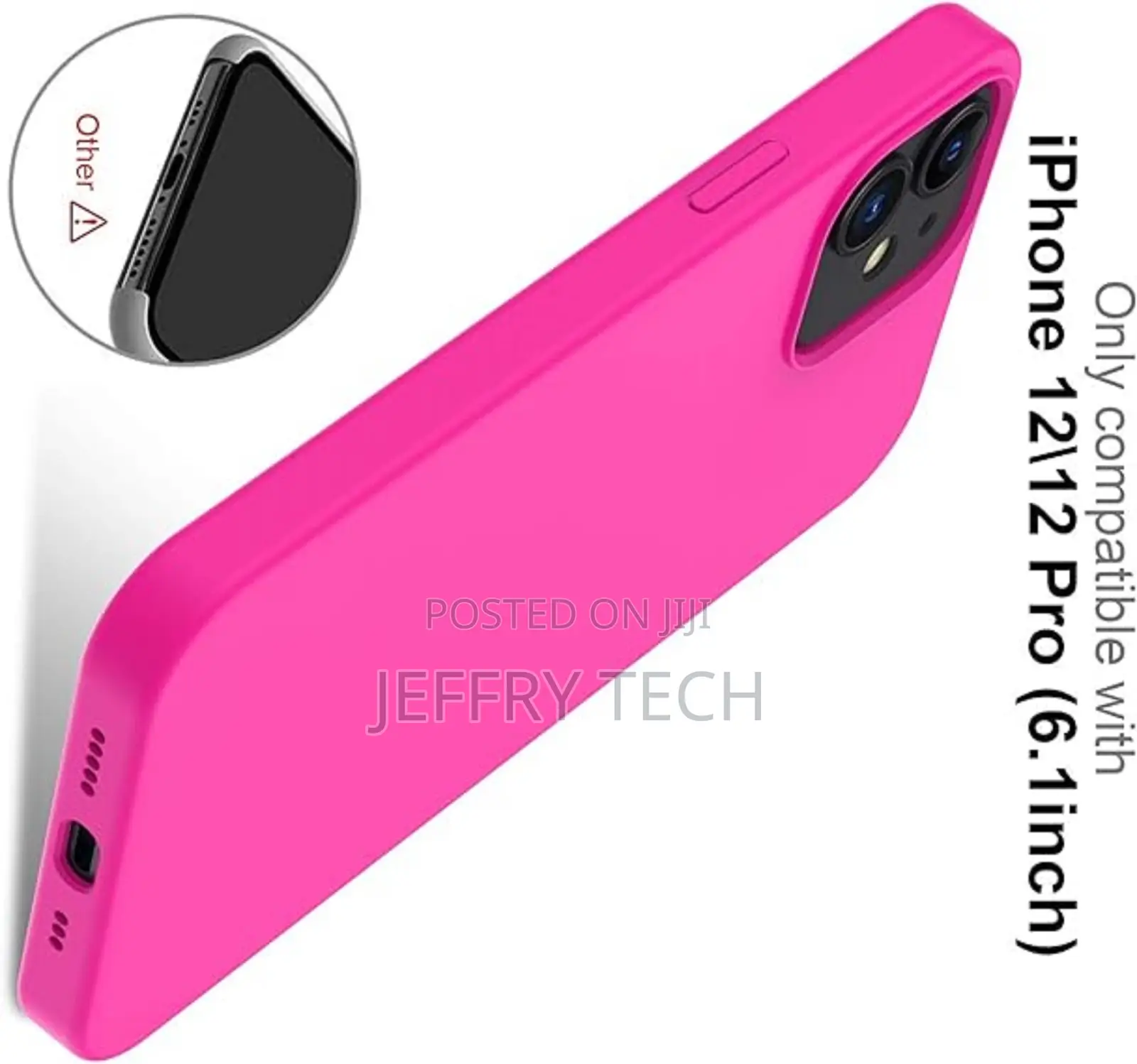 Deenakin iPhone 12 Pro Soft Silicone Gel Rubber Case