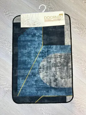 Doormat With Gold Accents - Stylish Non-Slip Entryway Mat