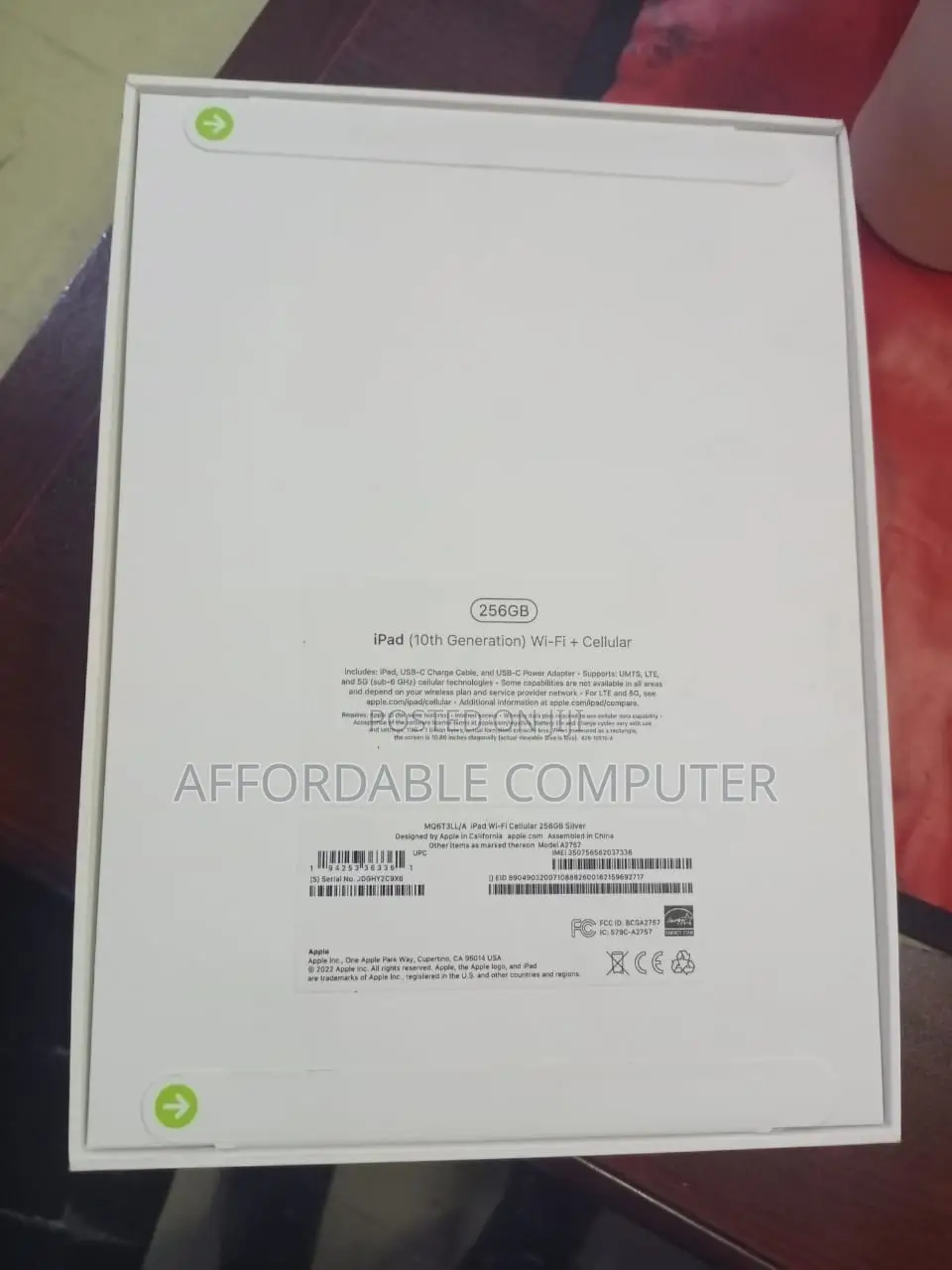 New Apple iPad Air 256 GB Silver