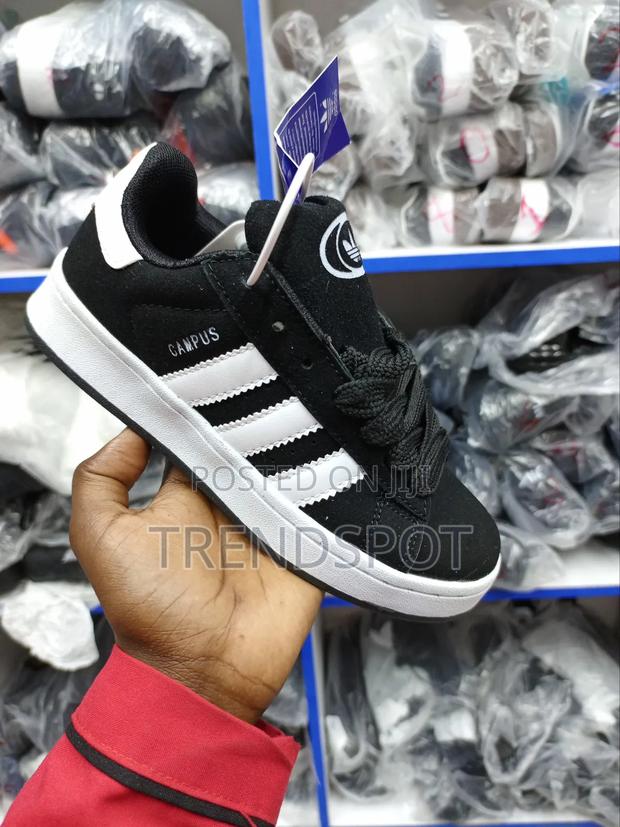 Adidas Campus (Black White Sole Brown)