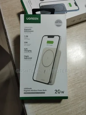 Ugreen 10000mah Magnetic Wireless Power Bank Beige - Pb561
