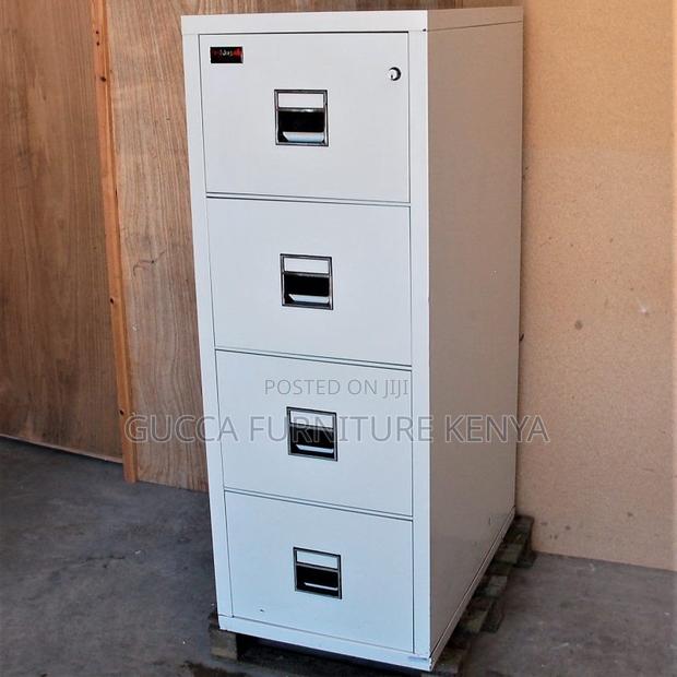 Office Furniture: Fire-Secure 4-Drawer Storage Cabinet - thumbnail 5