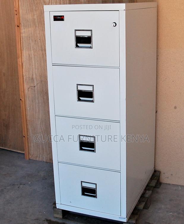 Office Furniture: Fire-Secure 4-Drawer Storage Cabinet - thumbnail 6