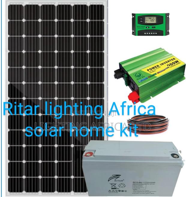 500w Home Solar Kit Complete With 200ah Ritar Heavy Duty - main view
