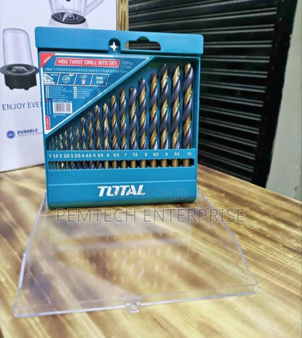 Tacsd0195 19 PCS HSS Twist Drill Bits Set - main view