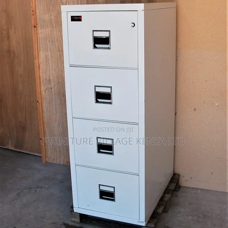 Cabinets: Office 4-Drawer Fireproof Filing Locker for Office