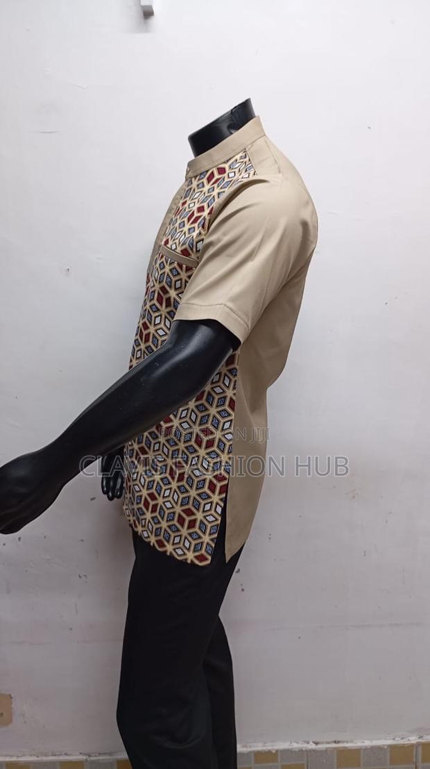 Readymade Kitenge Shirts Chinese Collar - main view