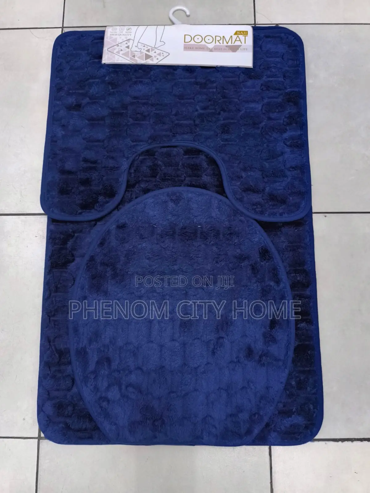 Soft Fluffy Toilet Set Mats 3 Pc Available