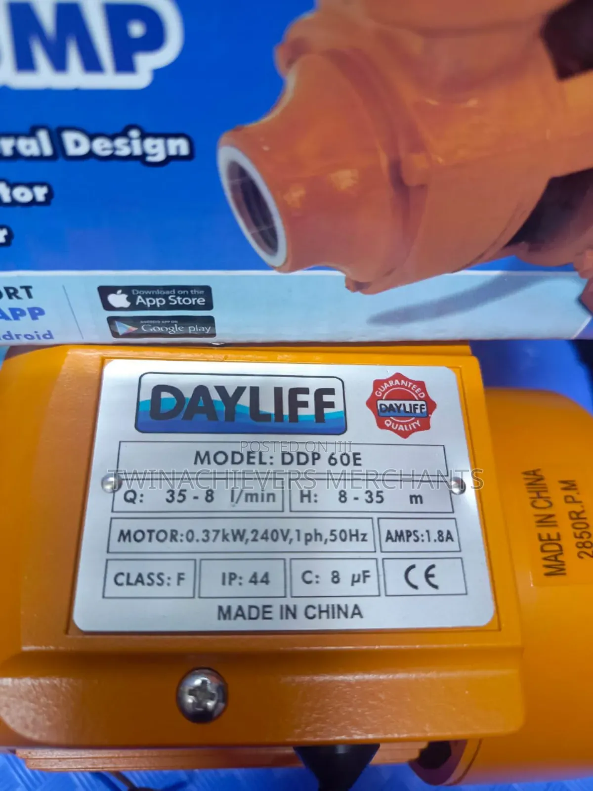 0.5hp Dayliff Water Pump