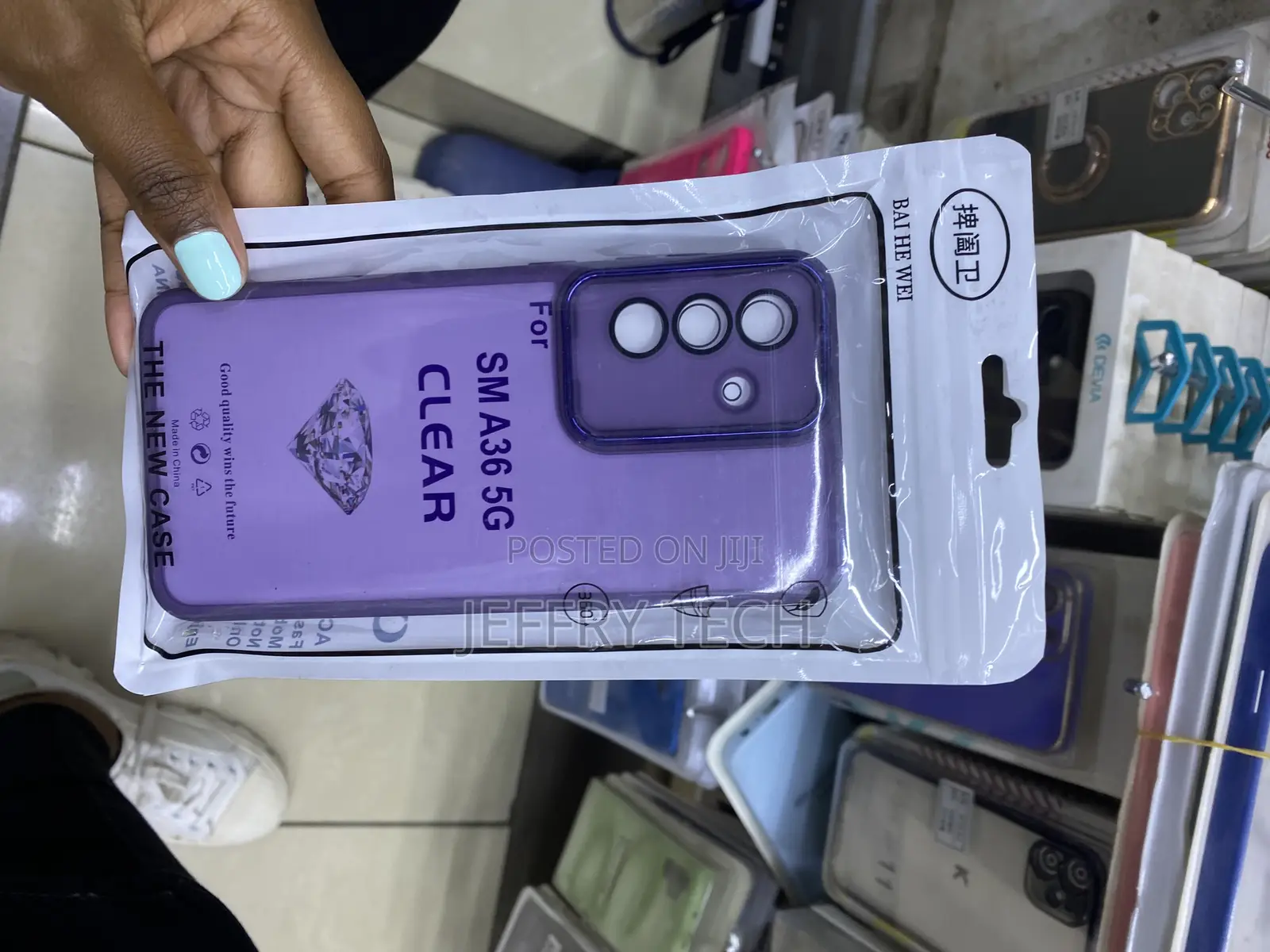 Dn-Technology Purple Clear Case for Samsung Galaxy A16 Case