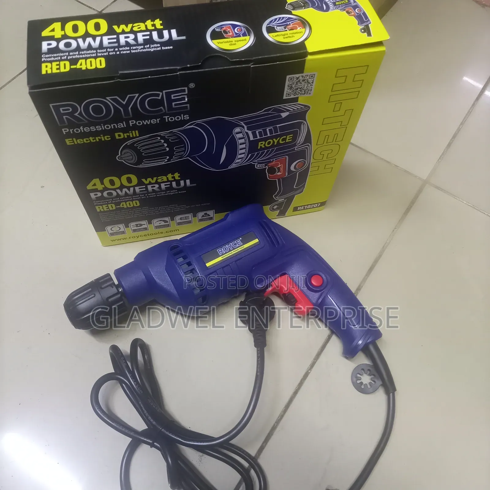 Royce Professional Power Tool Electric Drill 400watts
