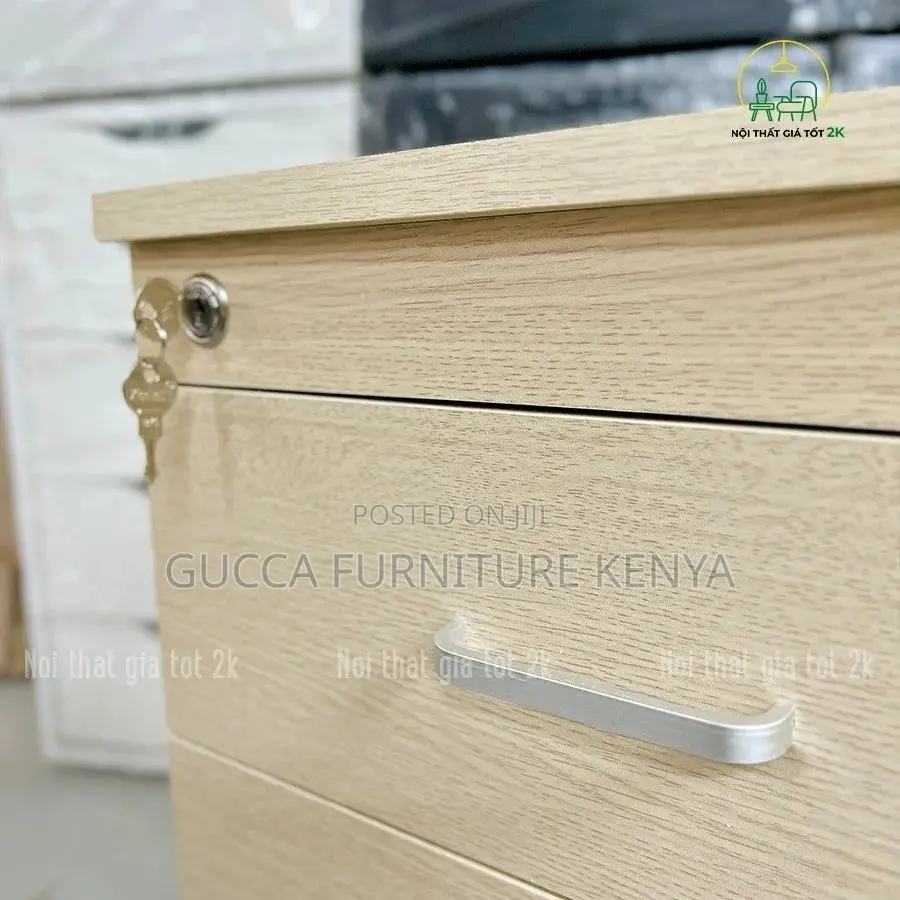Cabinet: Wooden Simple Transportable Office Cabinet