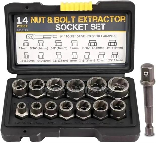 Bolt Extractor Kit,14 PCS Nut Extractor Socket - main view
