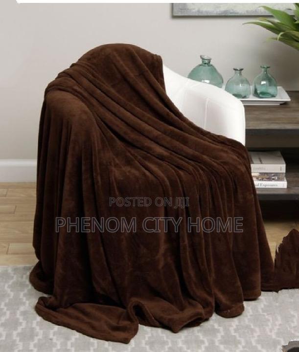 Smooth Plain Coral Fleece Throw Blankets - main view